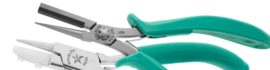 EXCELTA 2629 Bent Long Nose Plier,4-3/4 in.,Smooth 